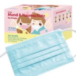Kinder Einweg Mund- und Nasenschutz Maske Blau