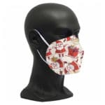FFP2 Maske Weihnachten Weihnachtsmotiv beige