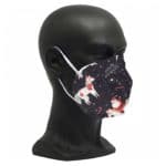 FFP2 Maske Weihnachten Weihnachtsmotiv blau