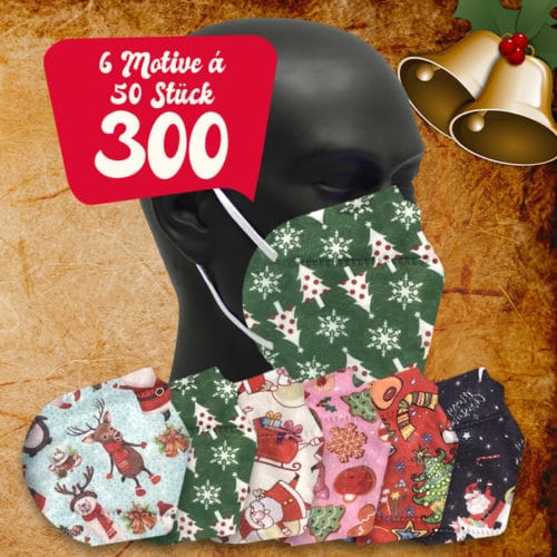 FFP2 Weihnachtsmasken Weihnachtsaktion 300