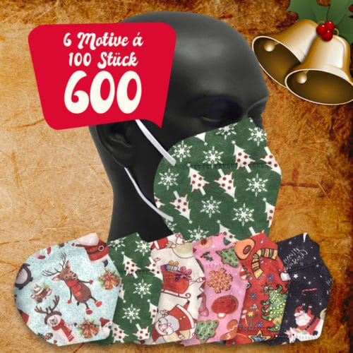 FFP2 Weihnachtsmasken Weihnachtsaktion 600